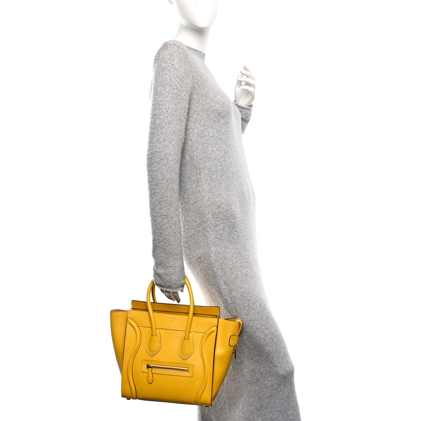 Smooth Calfskin Micro Luggage Citron