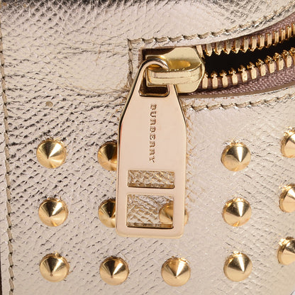 Burberry Patent London Studded Cosmetic Case Gold 7 of 9
