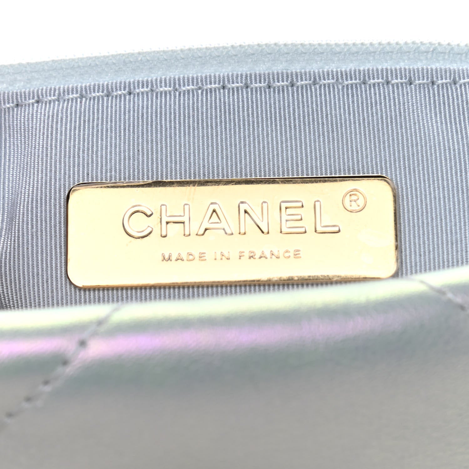 Chanel Iridescent Calfskin Quilted Medium Chanel 19 Flap White 6 of 10