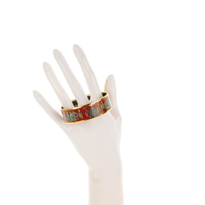 Hermes Enamel Printed Wide Flacons Bracelet 65 2 of 6