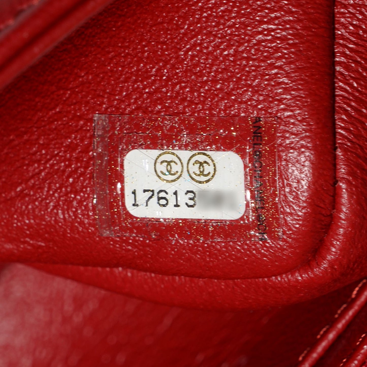 Lambskin Quilted Mini Rectangular Flap Red