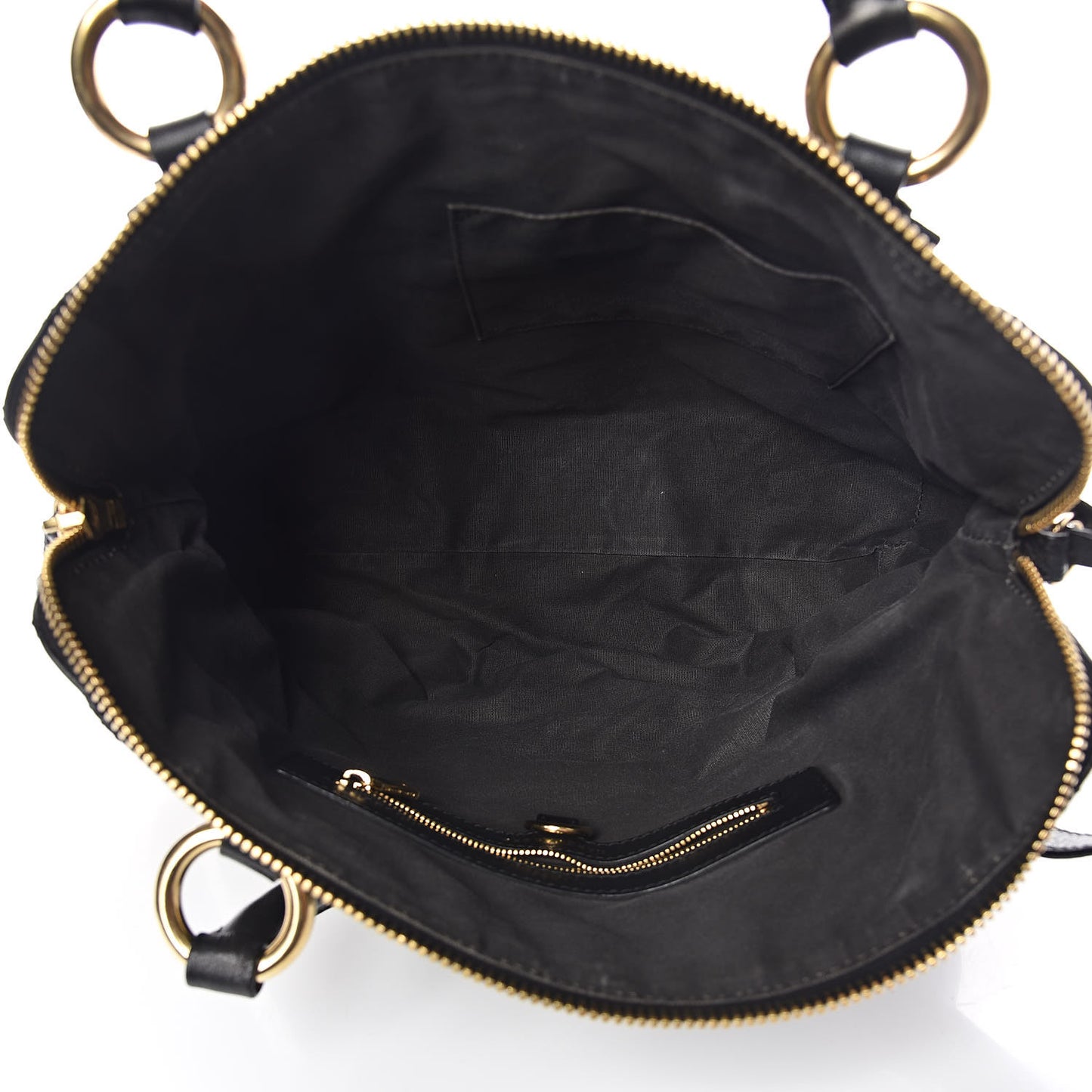 Calfskin Quilted Stardust Rio Satchel Tote Bag Black