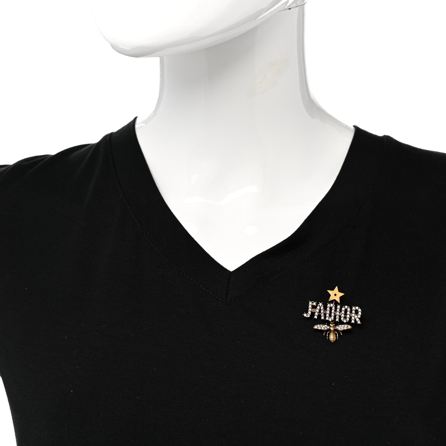 Crystal Bee J'Adior Brooch Gold