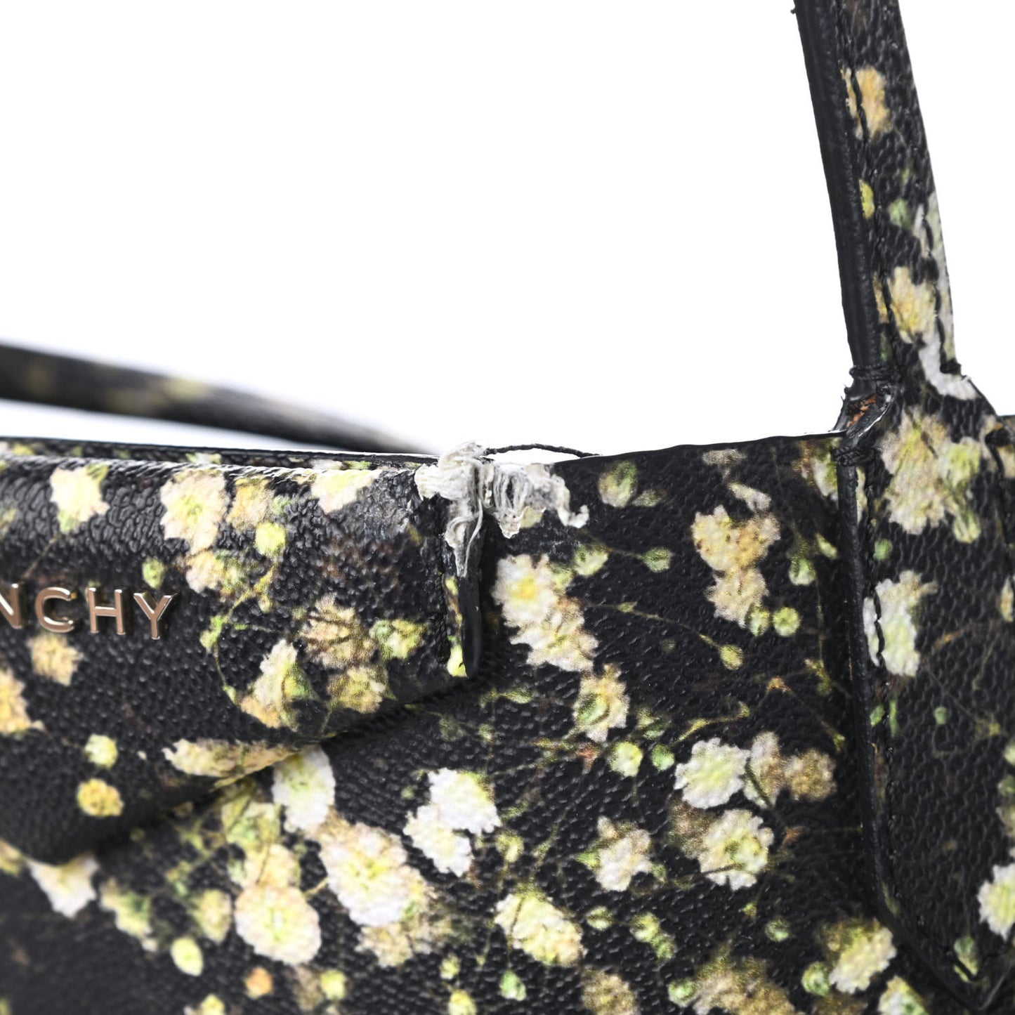 Textured Coated Canvas Baby's Breath Print Large Antigona Tote