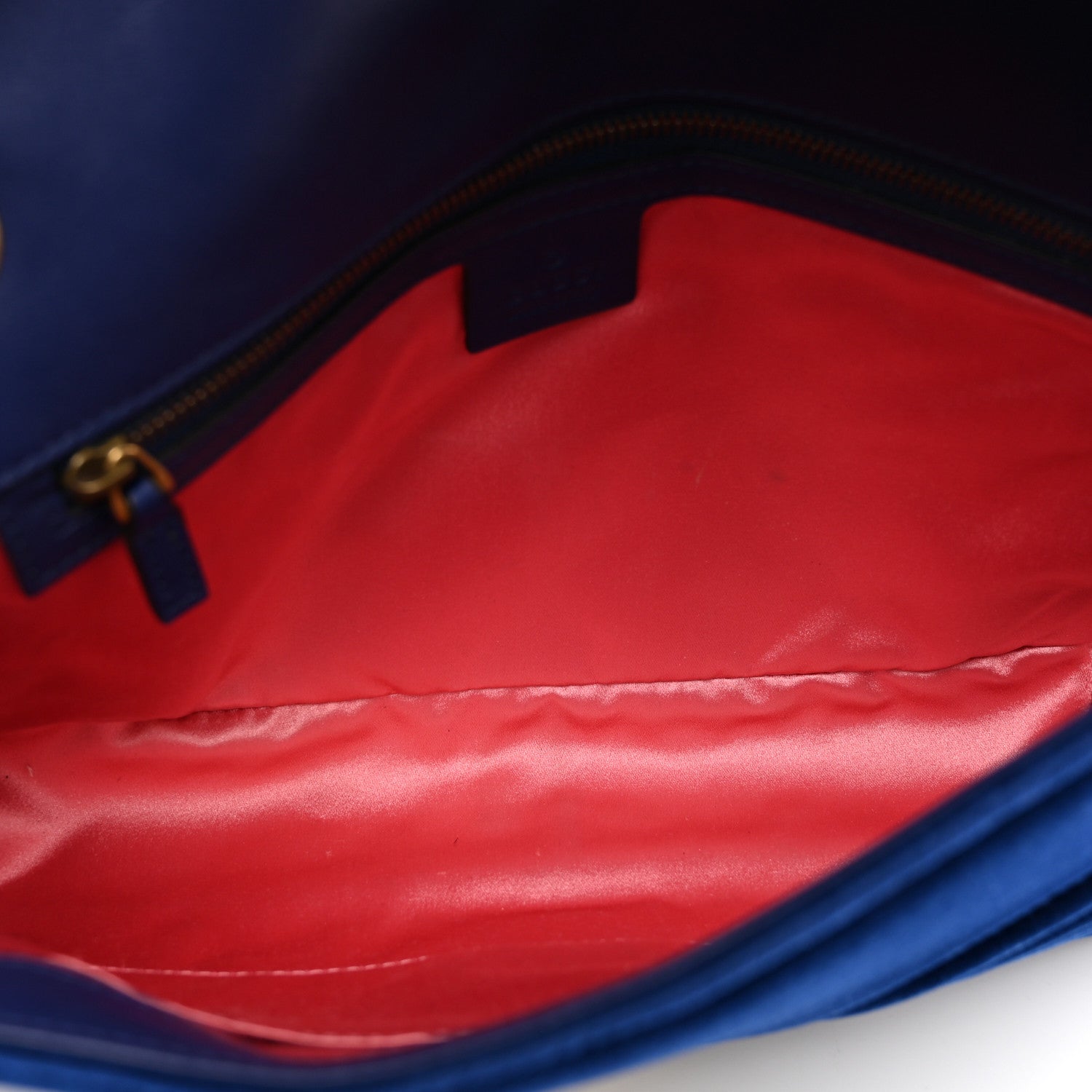 Gucci Velvet Matelasse Medium GG Marmont Shoulder Bag Cobalt Blue 5 of 10
