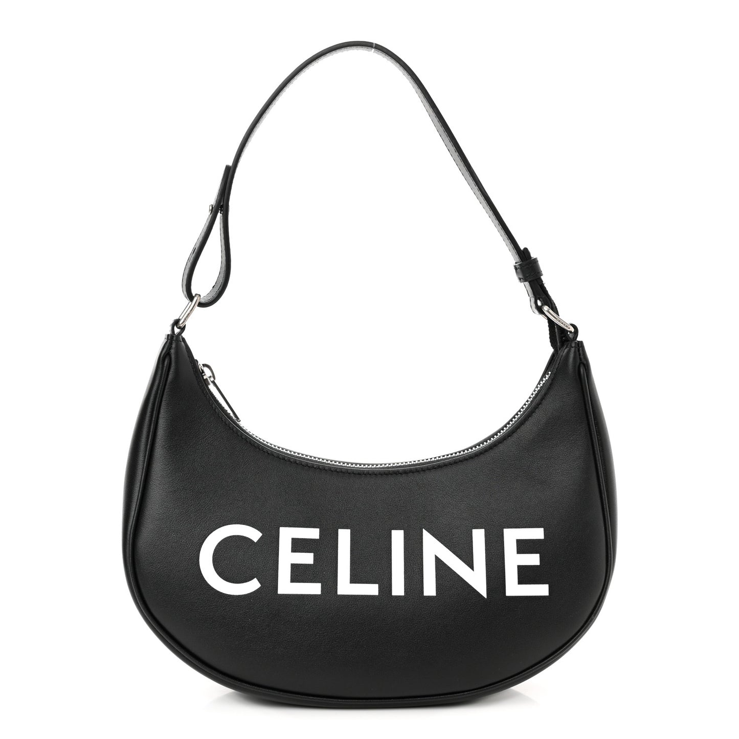 Calfskin Ava Shoulder Bag Black