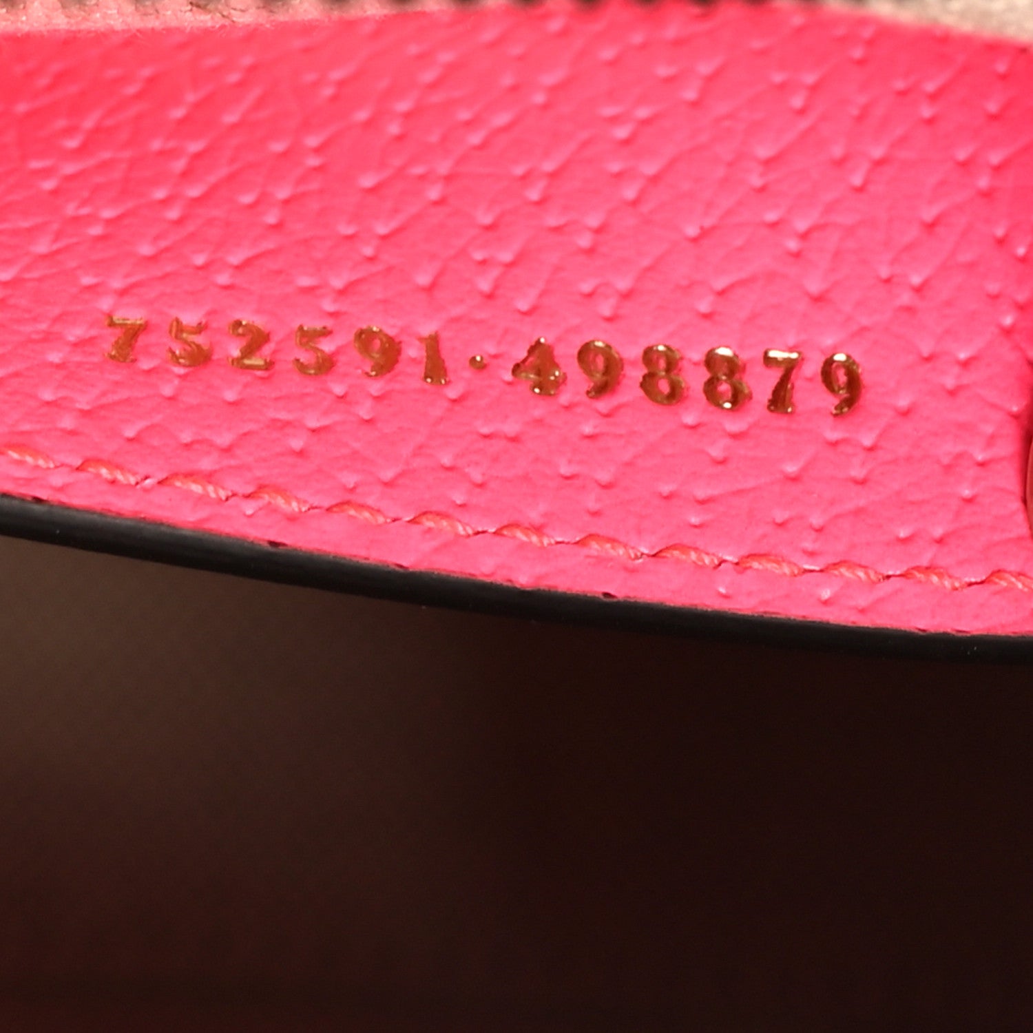 Gucci GG Supreme Monogram Textured Dollar Calfskin Web Ophidia Small Crossbody Bag Beige Ebony Fuchsia 7 of 10