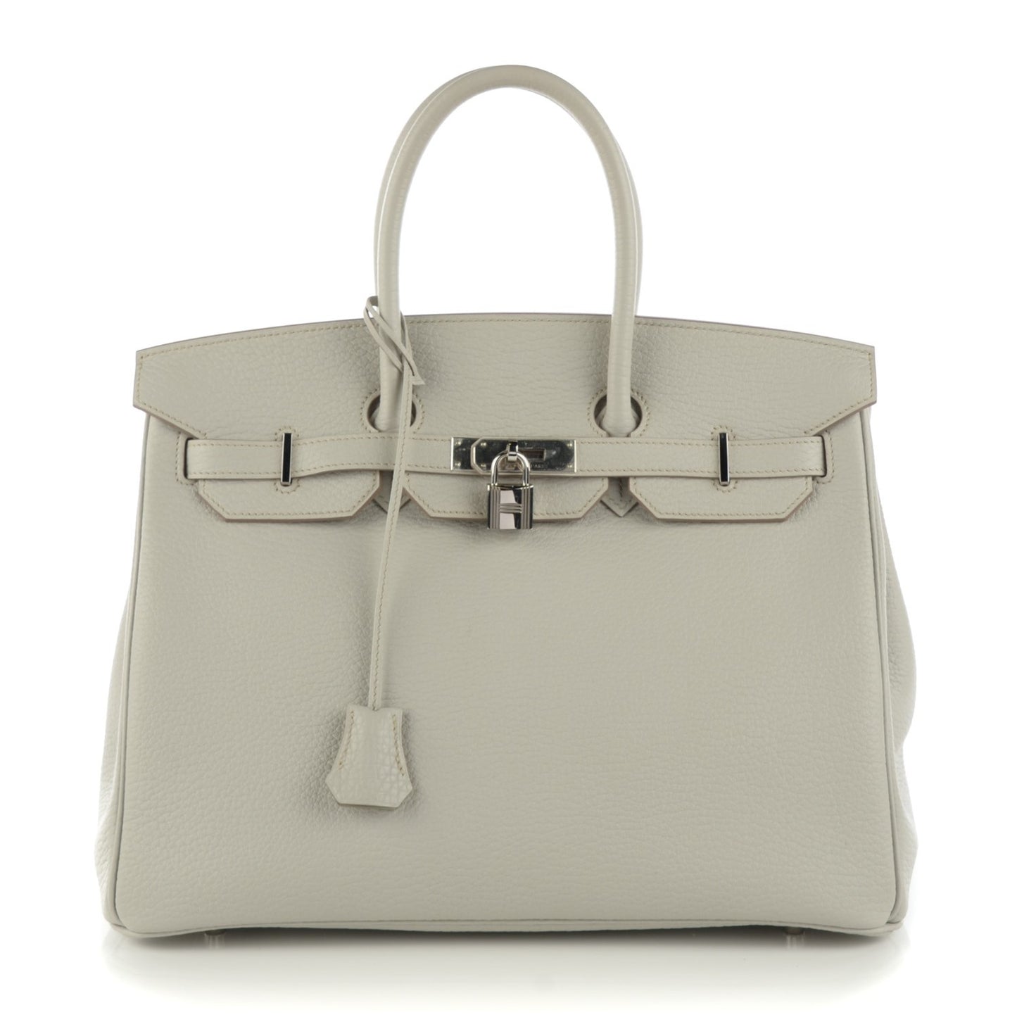 Taurillon Clemence Birkin 35 Gris Perle