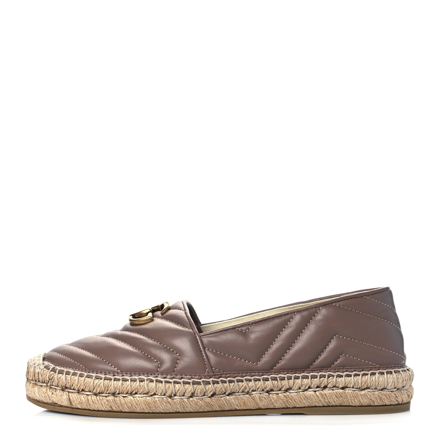 Gucci Nappa Matelasse GG Marmont Espadrilles 40 Porcelain Rose 1 of 10