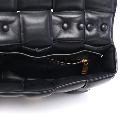 Bottega Veneta Lambskin Maxi Intreccio Padded Chain Cassette Crossbody Bag Black 5 of 8