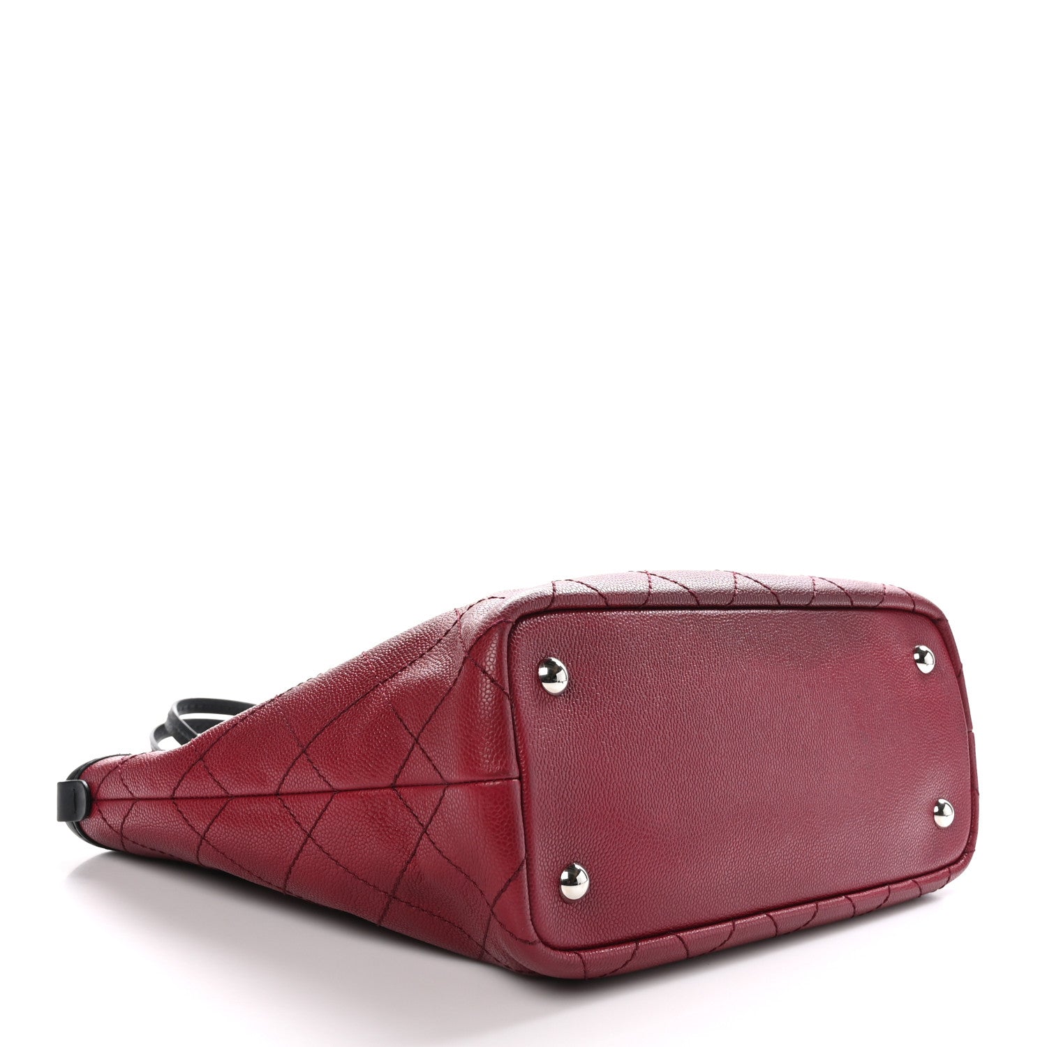 Chanel Grained Calfskin Shopping Fever Tote Red 5 of 14