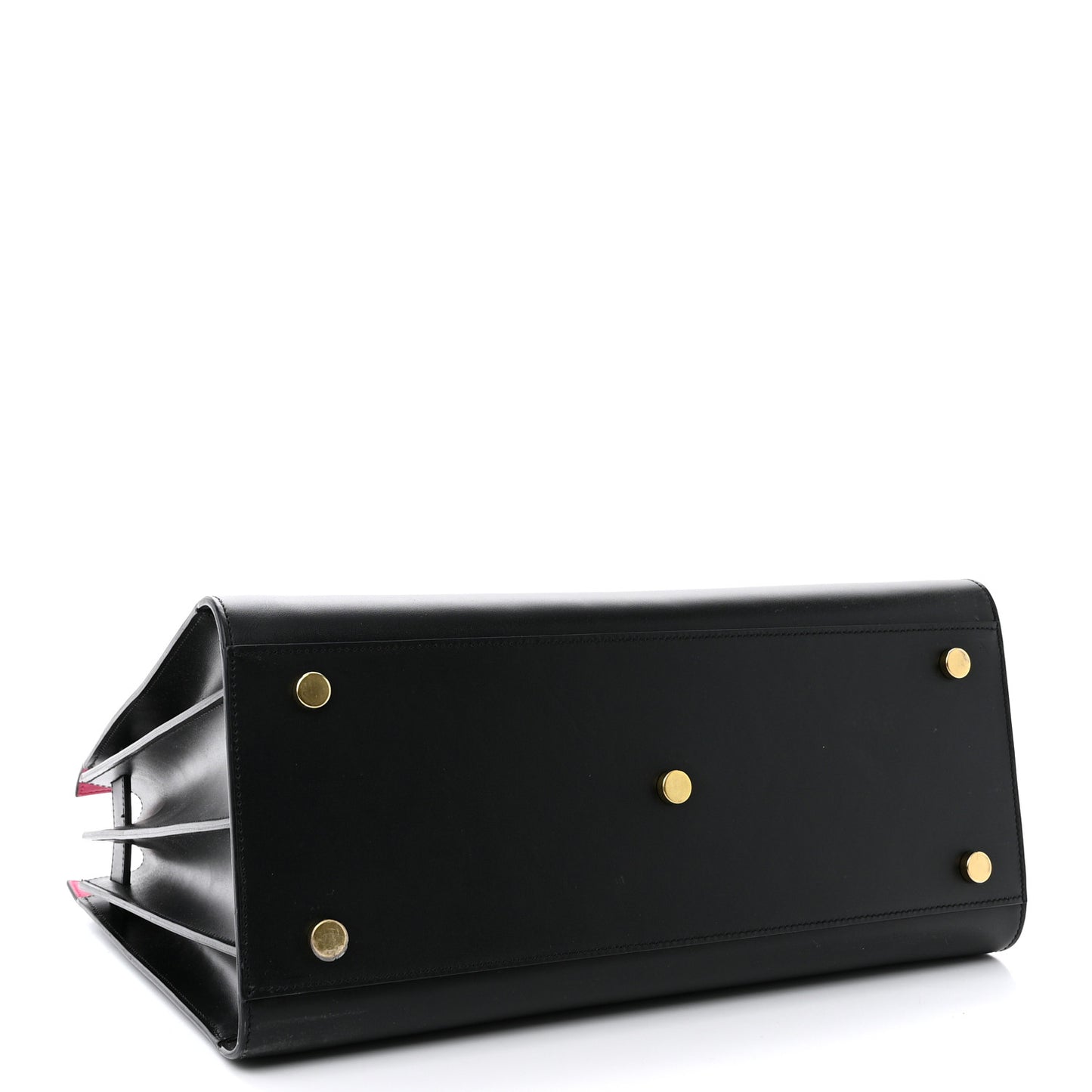 Calfskin Small Sac De Jour Black Fuchsia