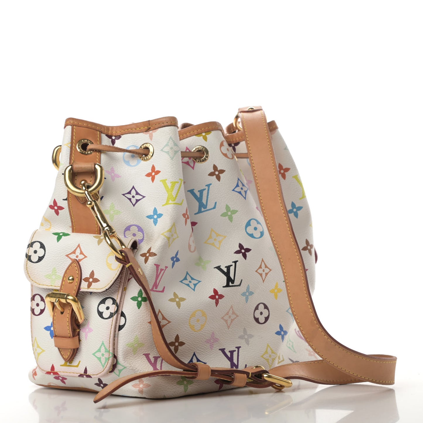 Monogram Multicolor Petit Noe White