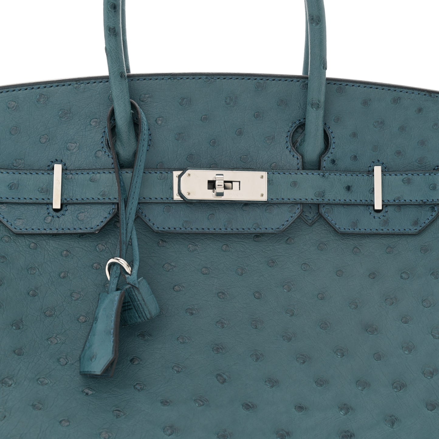 Ostrich Birkin 30 Cobalt