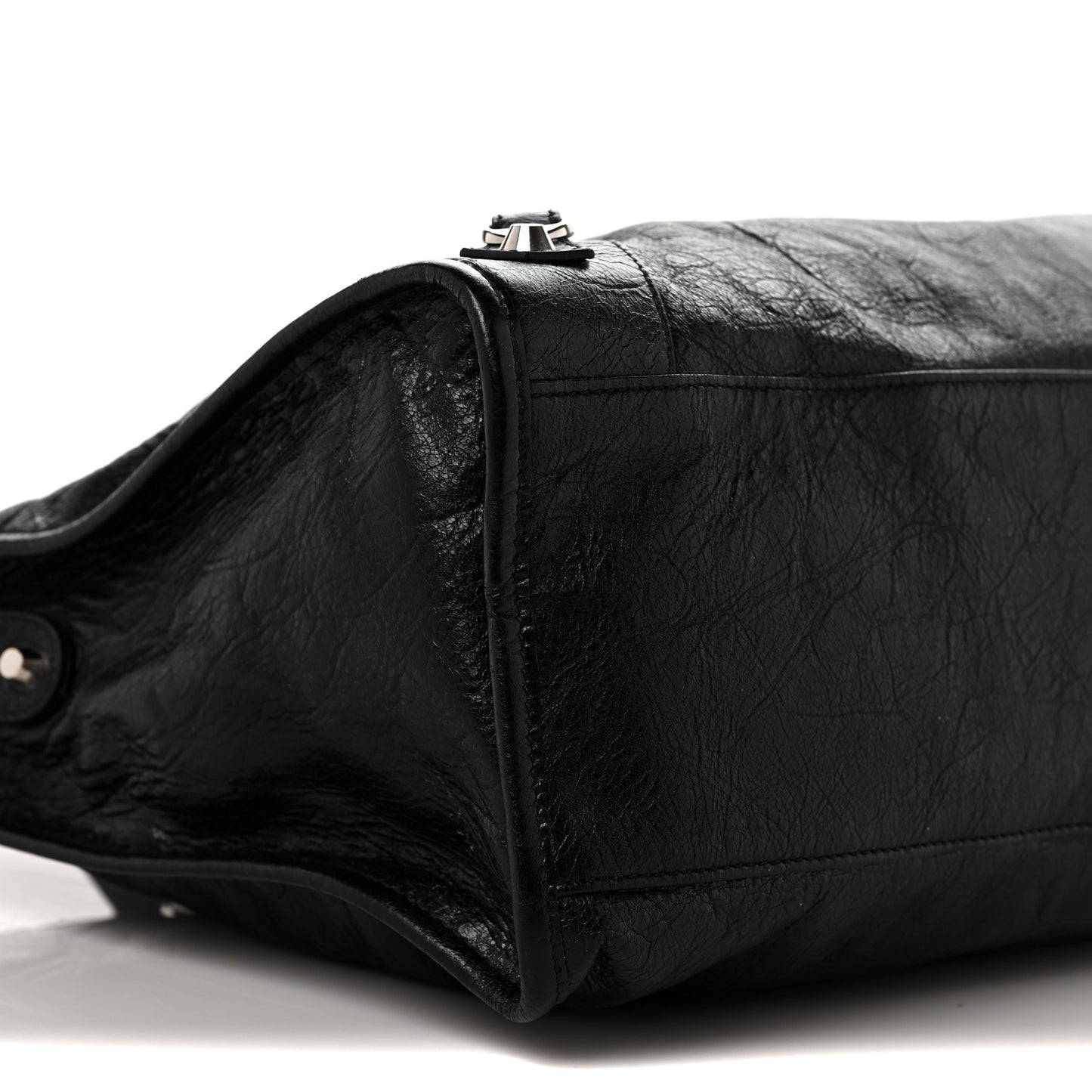 Agneau Classic Silver Hardware City Black