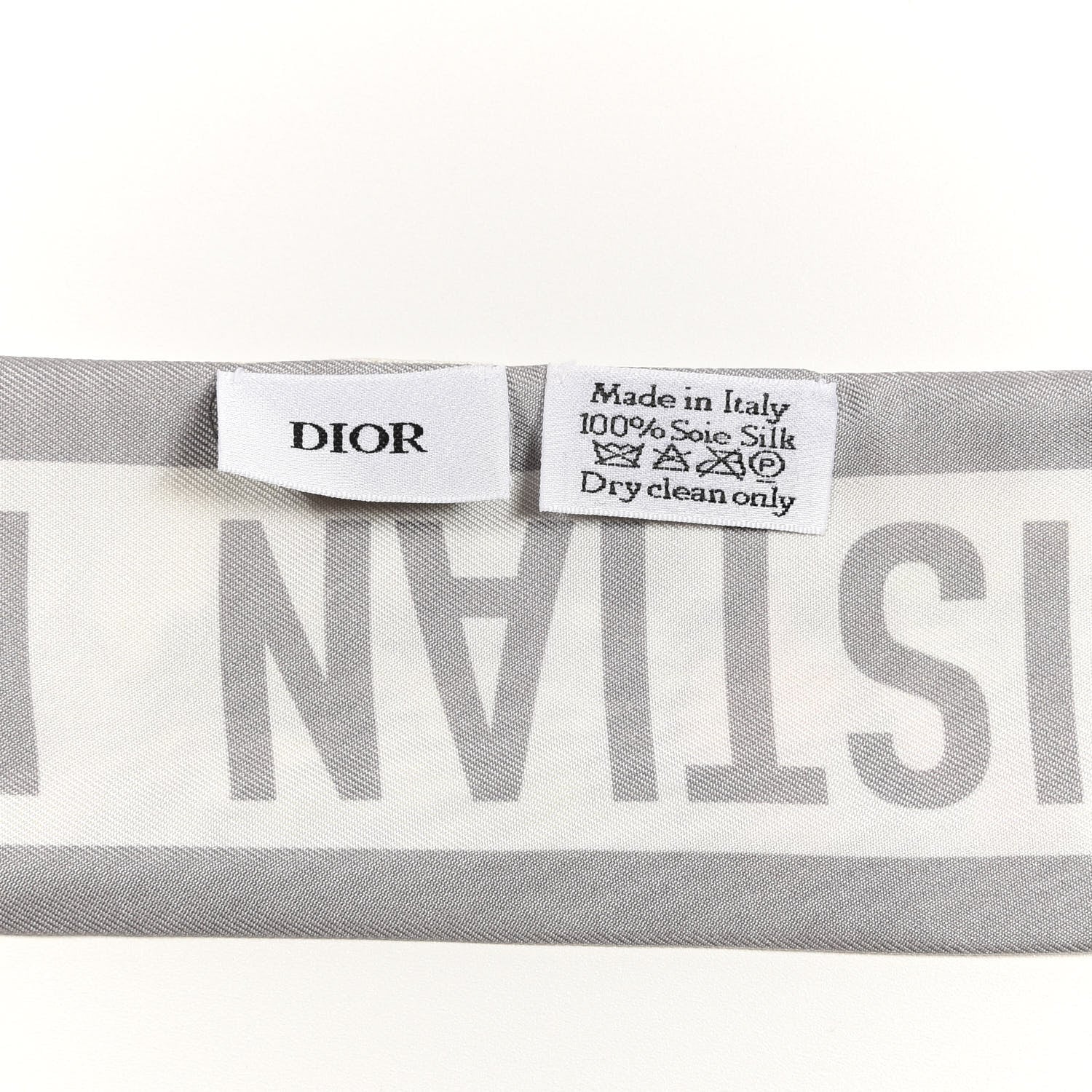 Christian Dior Silk Mille Fleurs Mitzah Scarf White 3 of 3