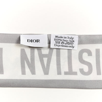 Christian Dior Silk Mille Fleurs Mitzah Scarf White 3 of 3