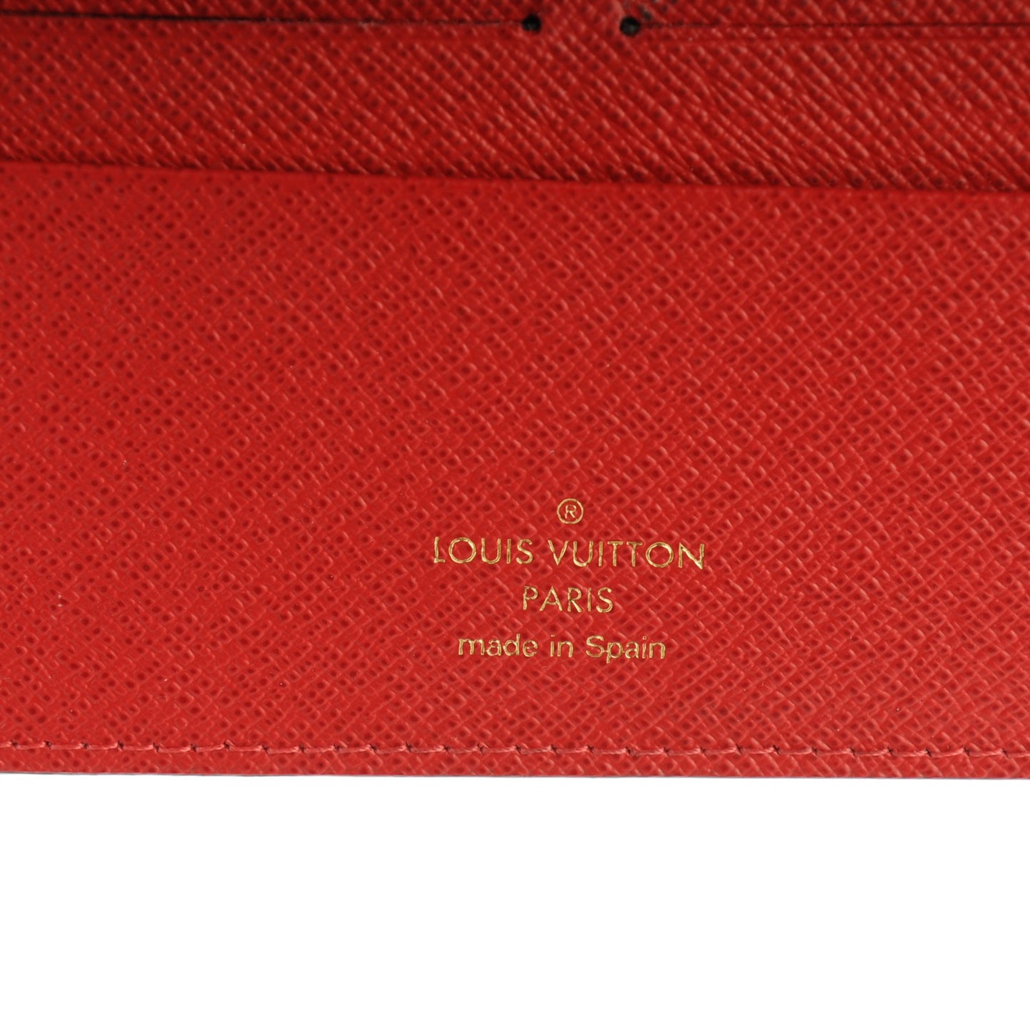 Damier Ebene Insolite Wallet Rouge