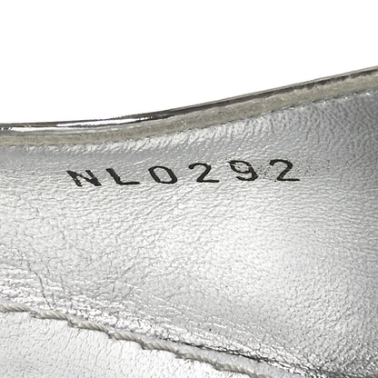 Louis Vuitton Calfskin Sparkle Slingback Pumps 41 Silver 8 of 8