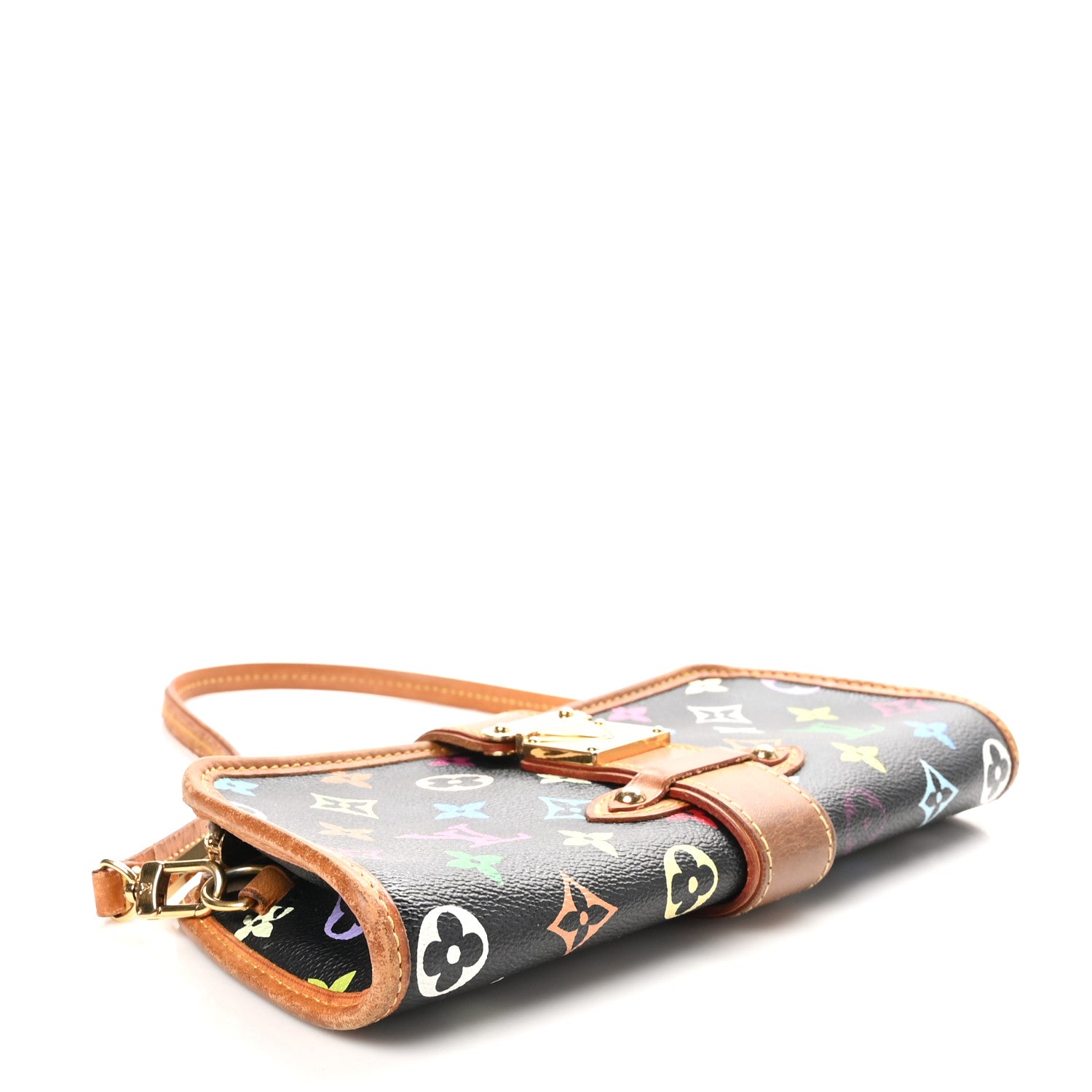 Louis Vuitton Monogram Multicolor Shirley Black 4 of 10