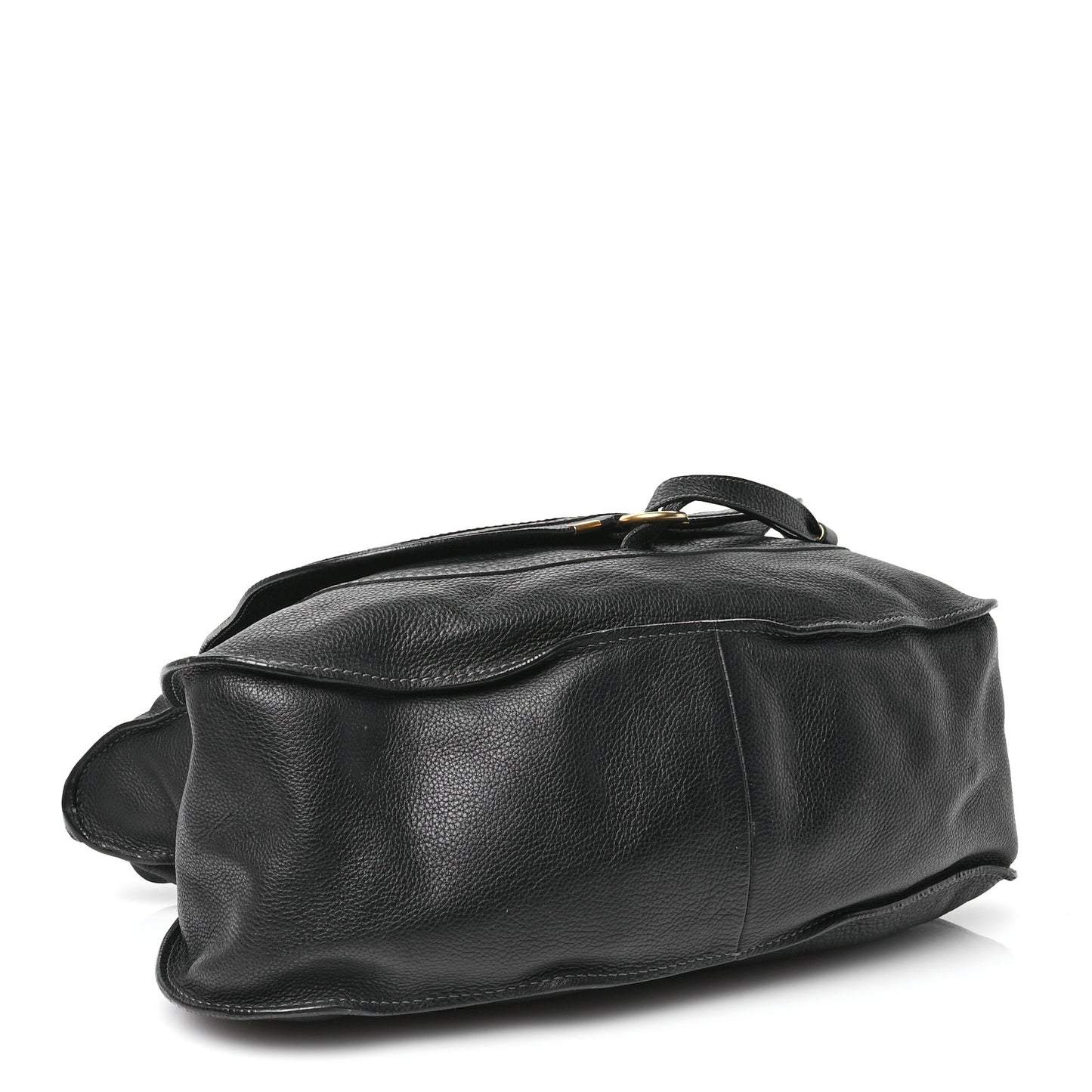 Calfskin Large Marcie Satchel Black