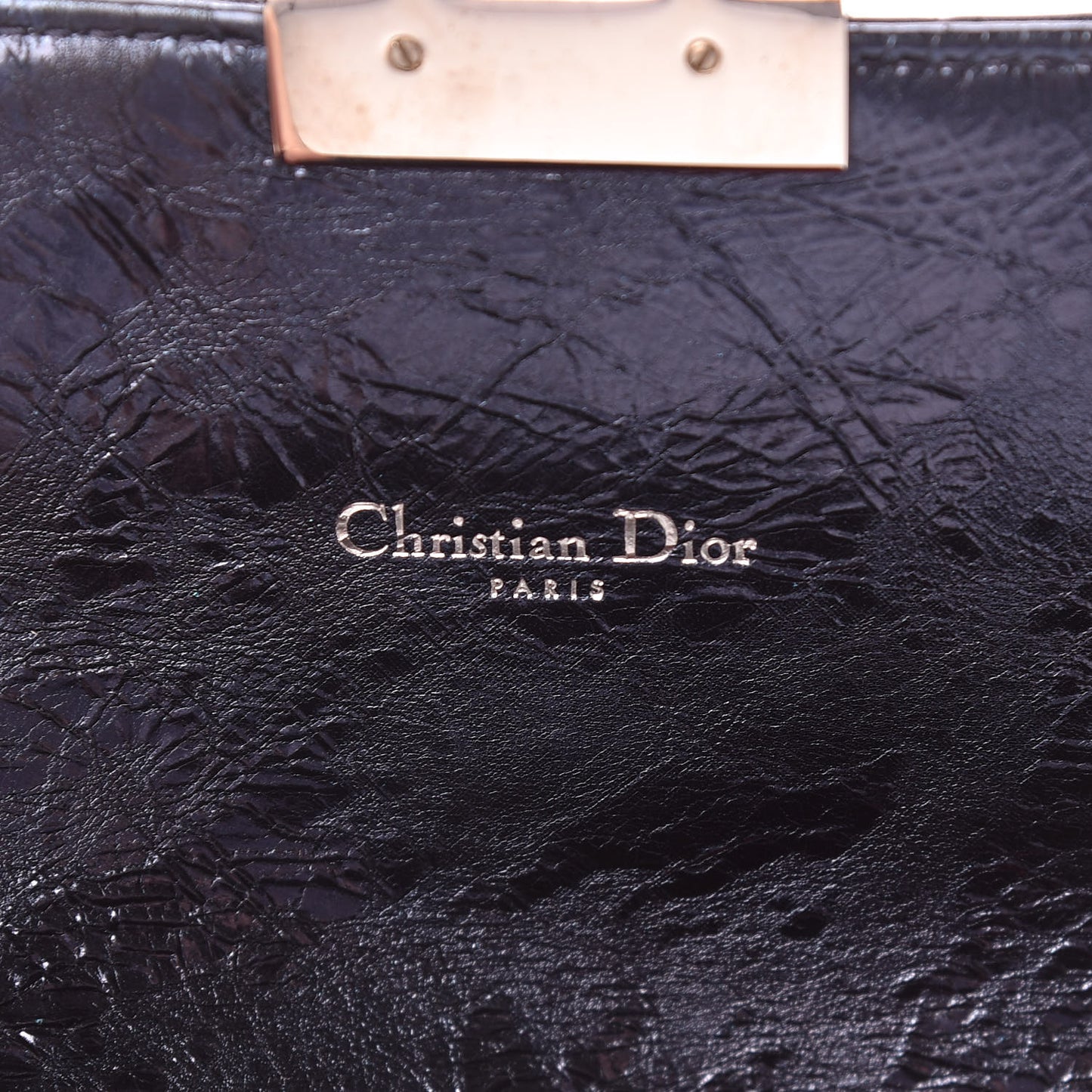 Metallic Calfskin Cannage Miss Dior Promenade Pouch Marine