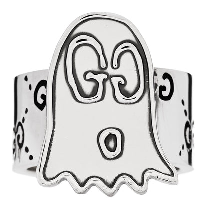 Gucci Sterling Silver GucciGhost Ghost Ring 58 8.25 1 of 5