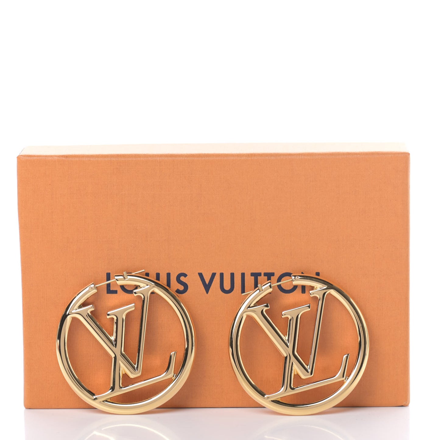 Metal Louise Hoop Earrings Gold