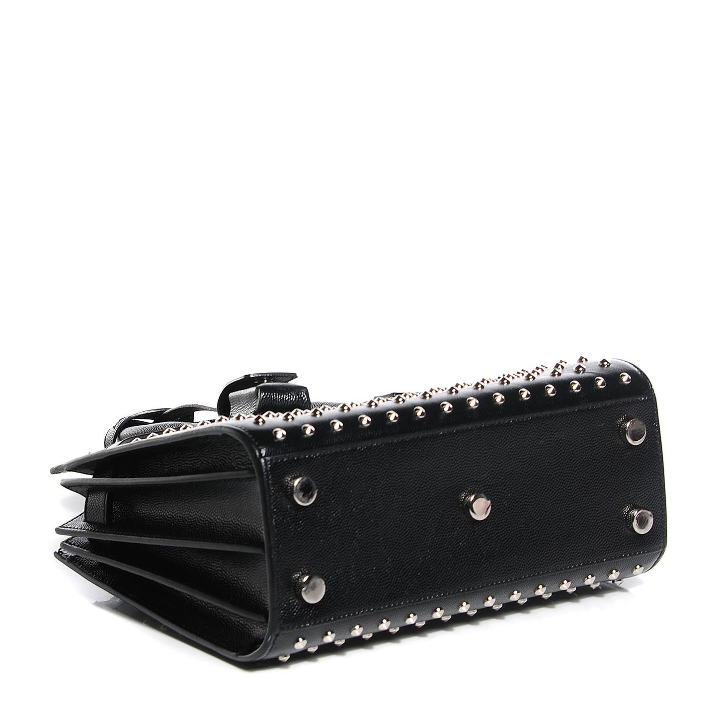 Calfskin Studded Nano Sac De Jour Black