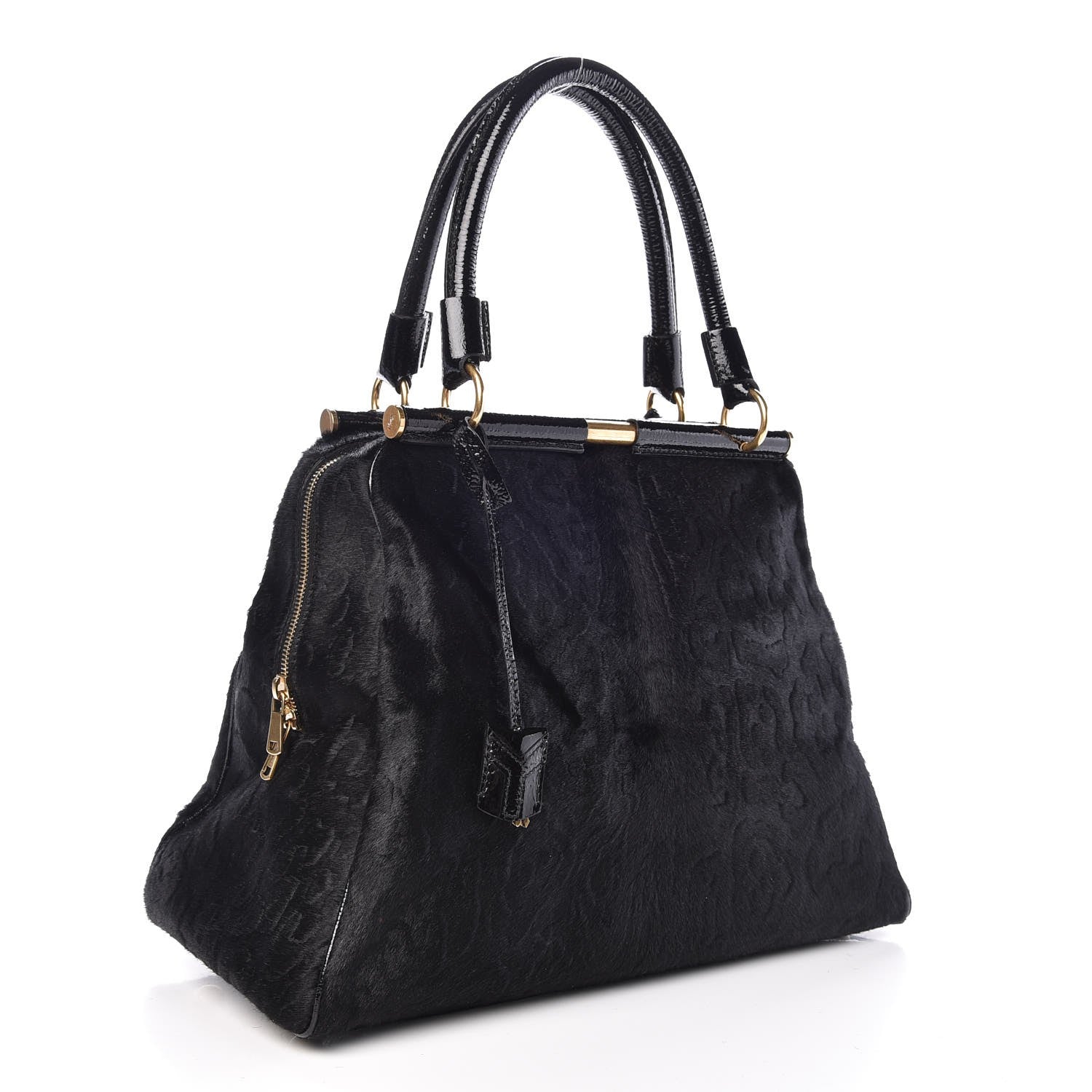 Saint Laurent Fur Medium Majorelle Black 3 of 7