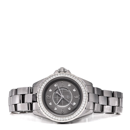 Chanel Titanium Ceramic Diamond Bezel 33mm J12 Quartz Watch 3 of 7