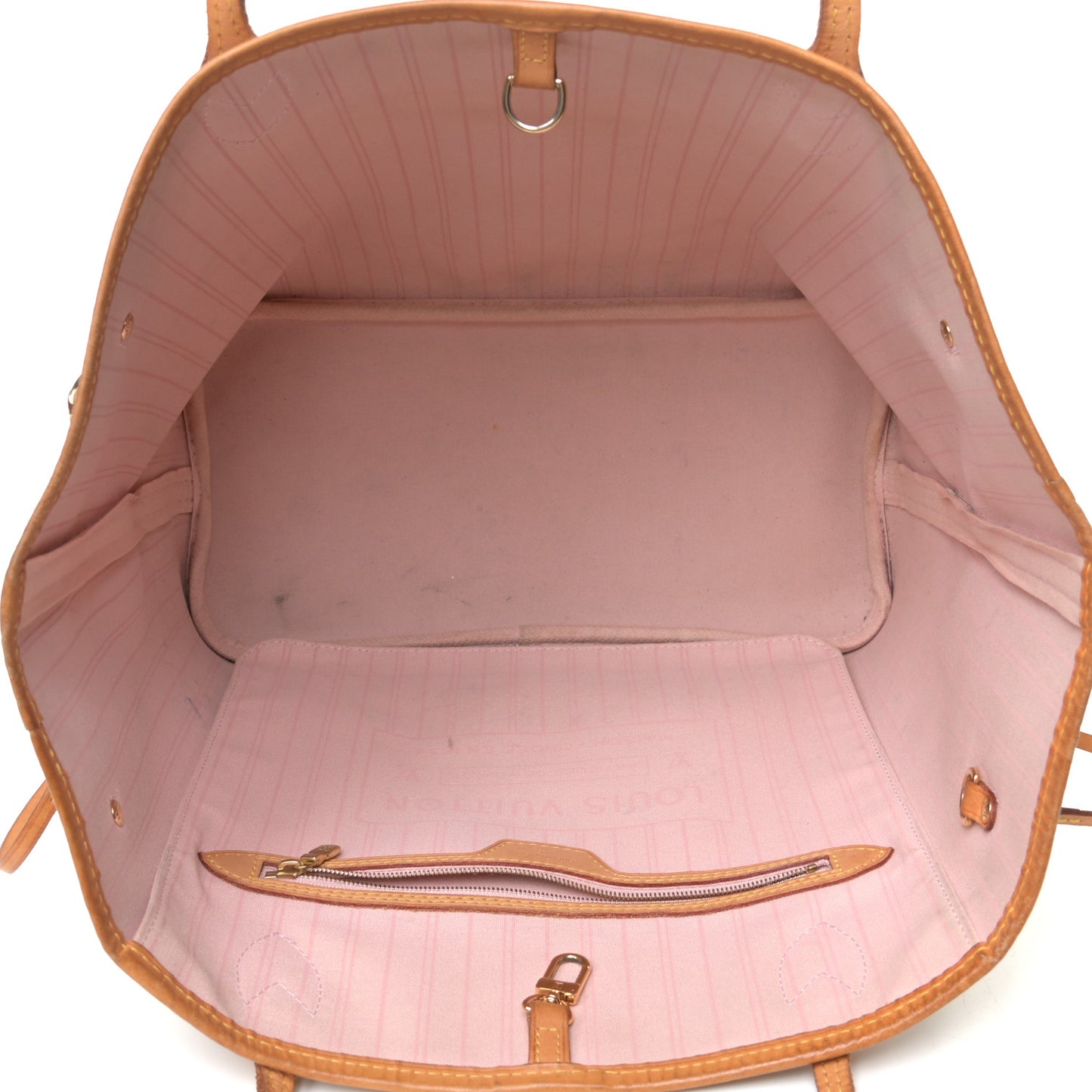 Damier Azur Neo Neverfull MM Rose Ballerine