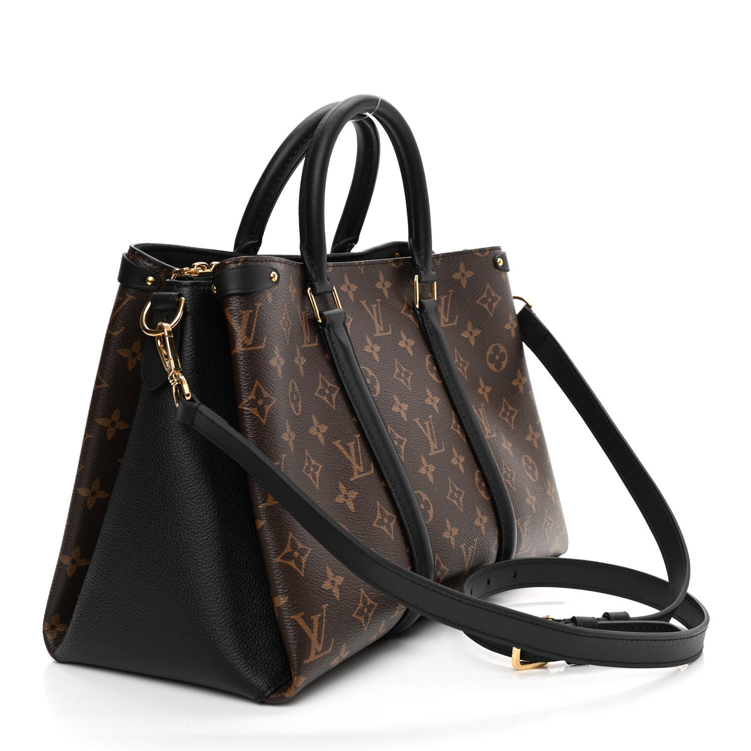 Louis Vuitton Monogram Soufflot MM Black 3 of 10