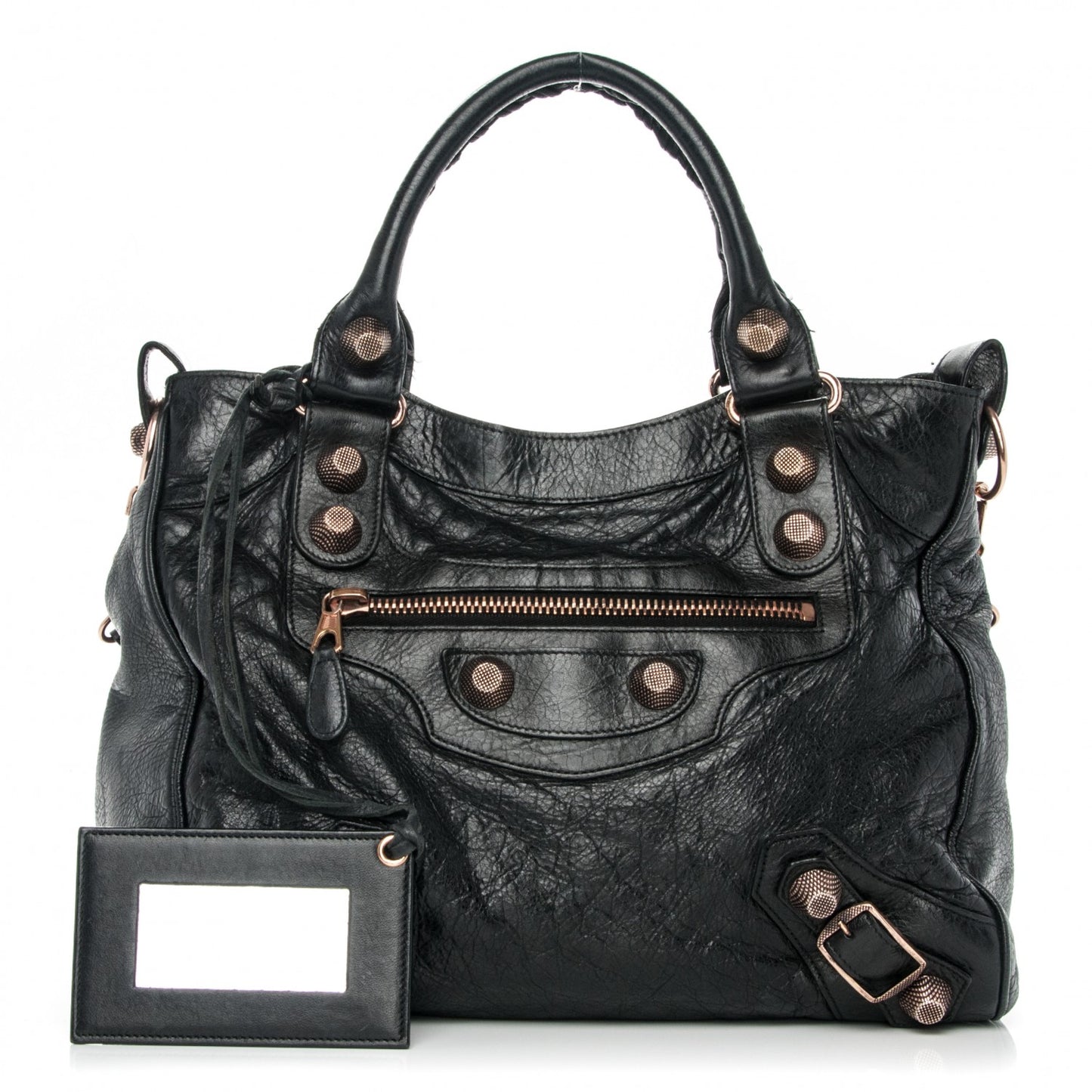Agneau Giant 21 Rose Gold Hardware Velo Black