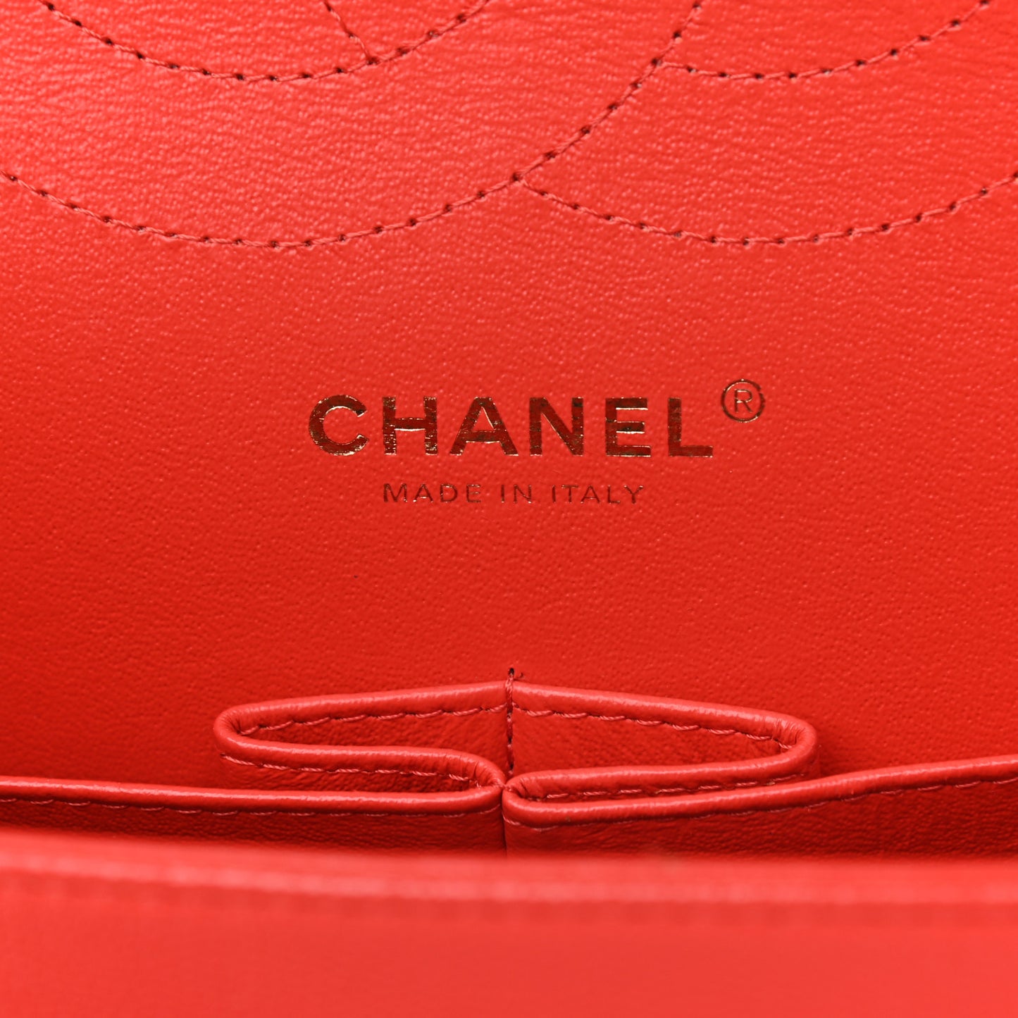 Caviar Quilted Jumbo Double Flap Red