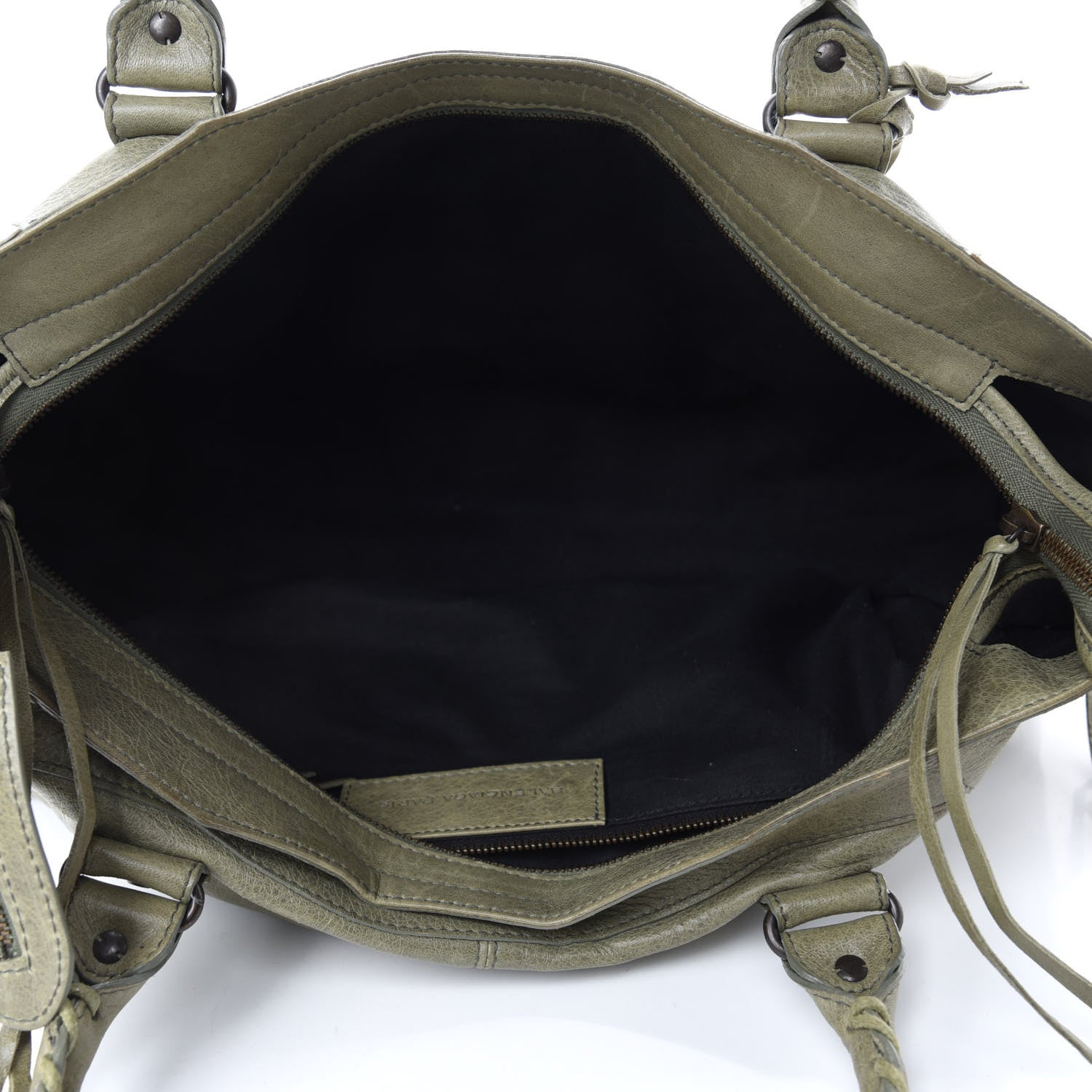 Balenciaga Agneau Classic Hardware Part Time Vert Militaire 5 of 10