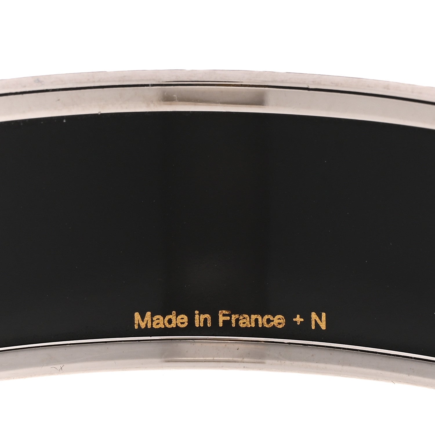 Hermes Enamel Printed Caleche Wide Bracelet Black 5 of 5