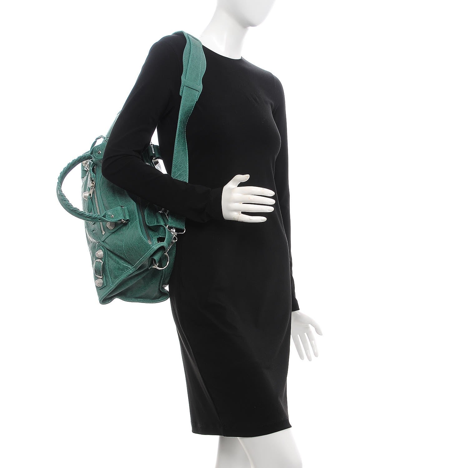 Balenciaga Agneau Giant 21 Silver Hardware Part Time Sauge 2 of 10