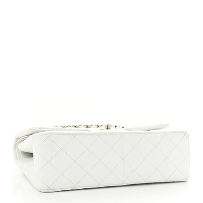 Chanel Caviar Quilted Jumbo Double Flap White 4 of 11
