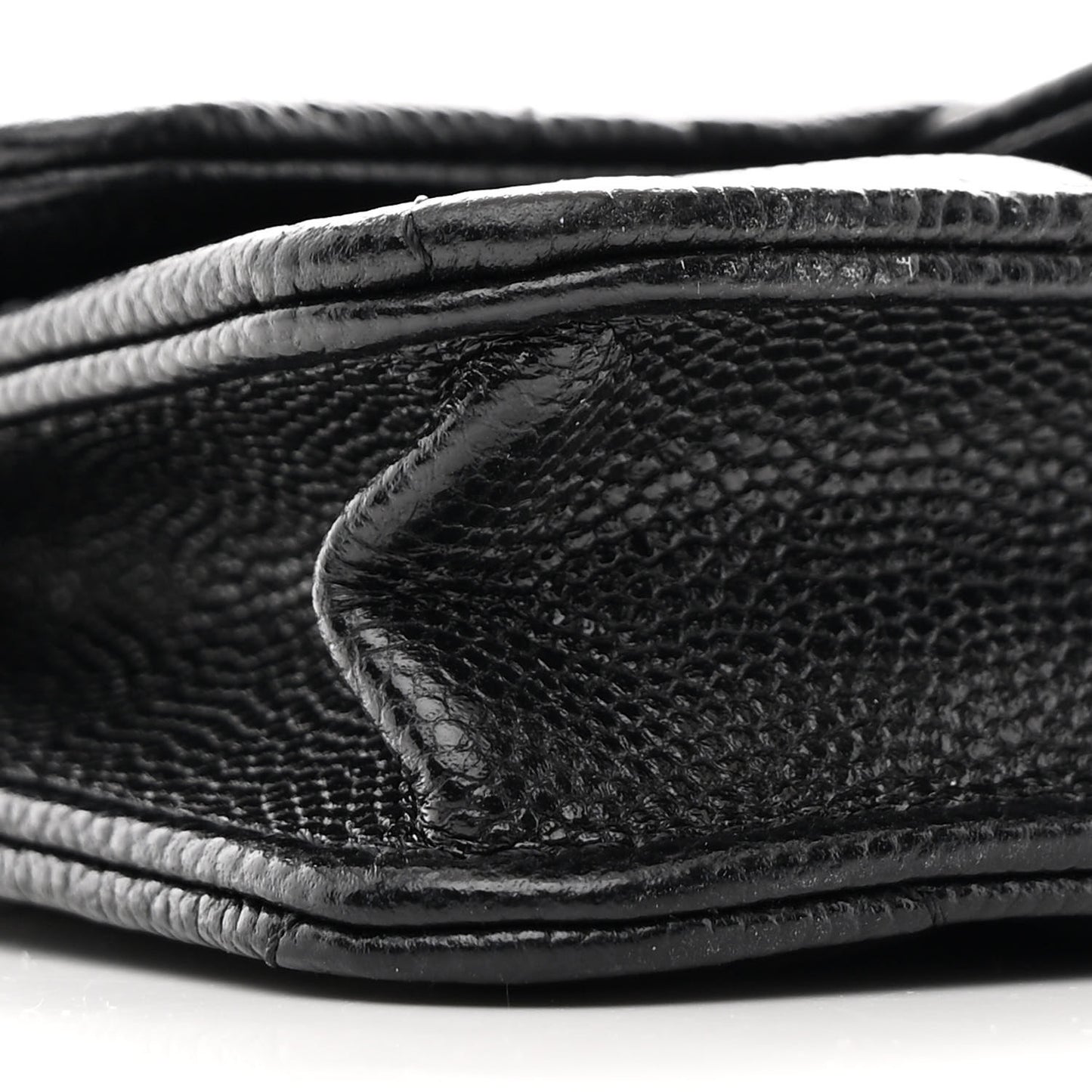 Caviar Quilted Mini Chain Bag Black