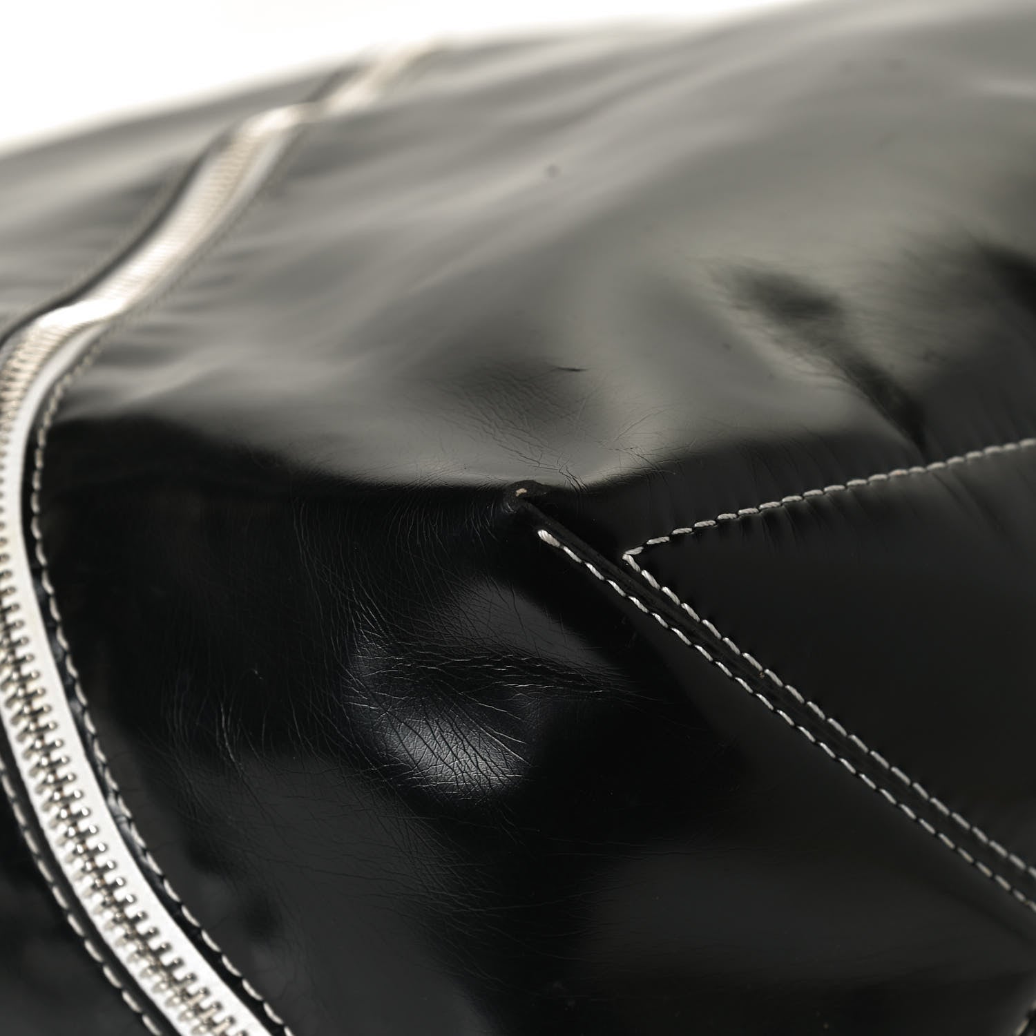 Proenza Schouler Calfskin Large Cire Zip Hobo Black 11 of 17