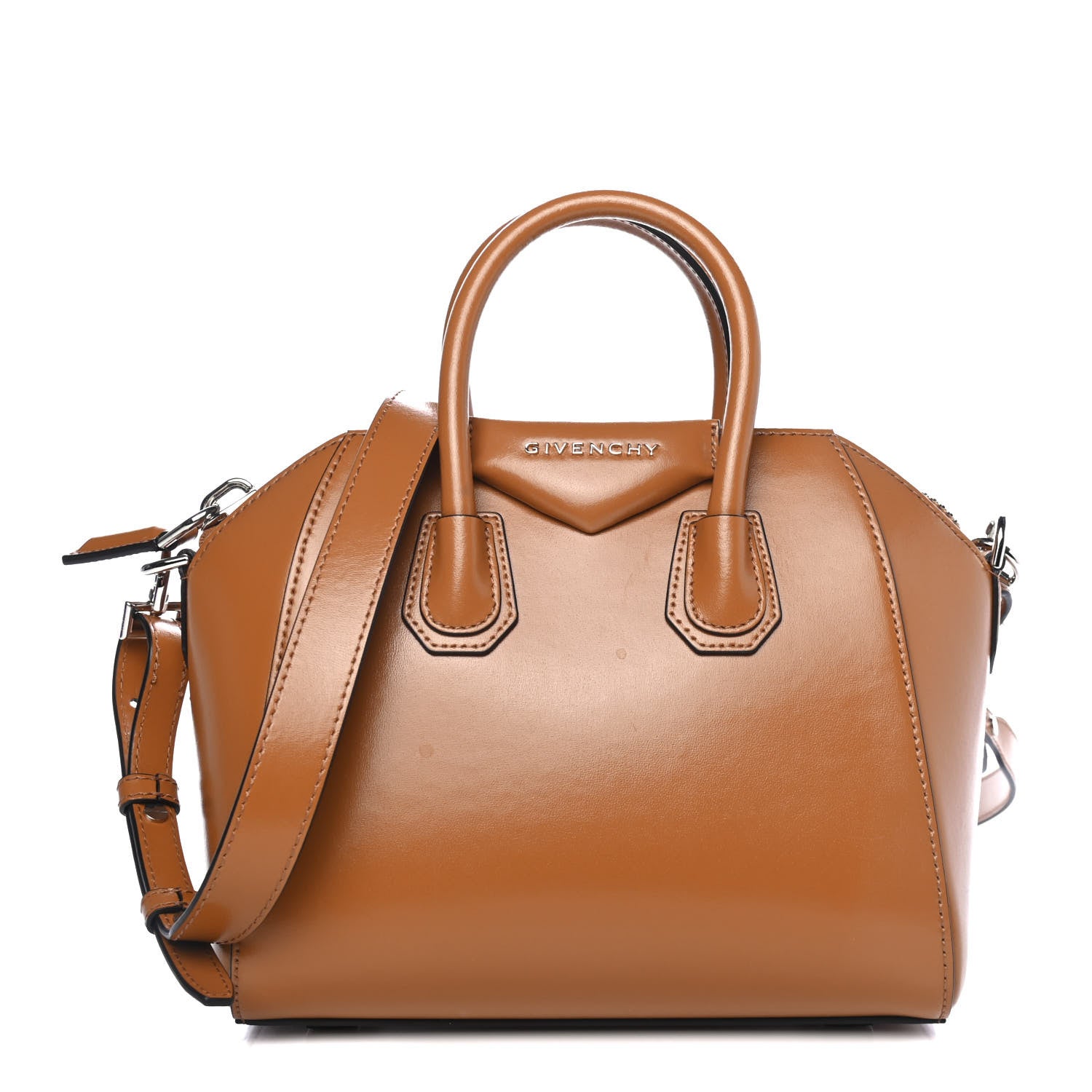 Givenchy Shiny Lord Calfskin Mini Antigona Camel 1 of 4