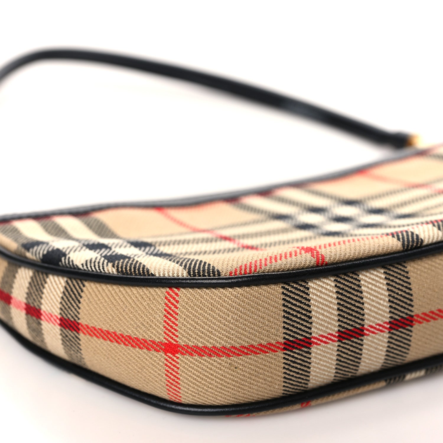 Burberry Vintage Check Calfskin Olympia Pouch Archive Beige 7 of 9