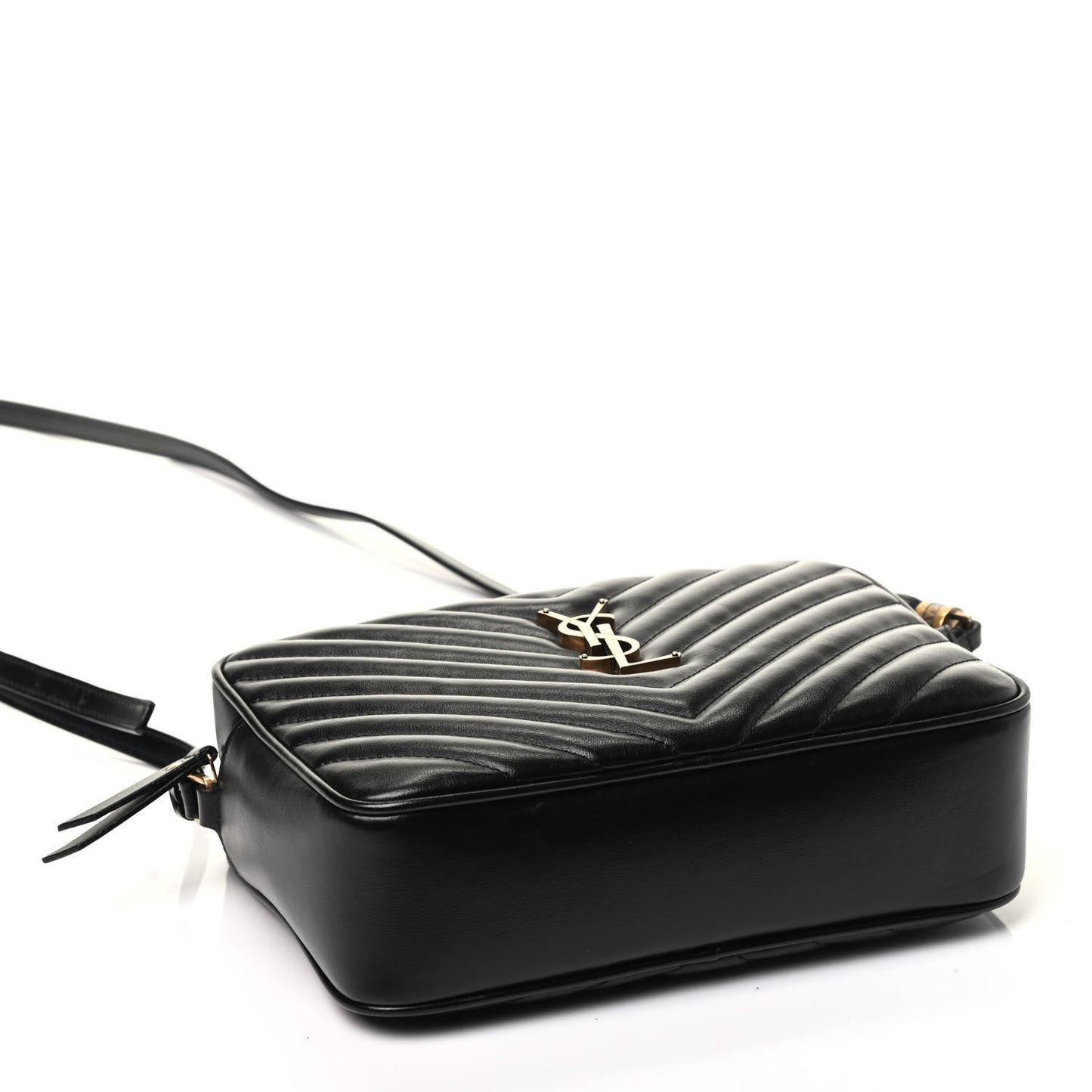 Calfskin Matelasse Monogram Lou Camera Bag Black
