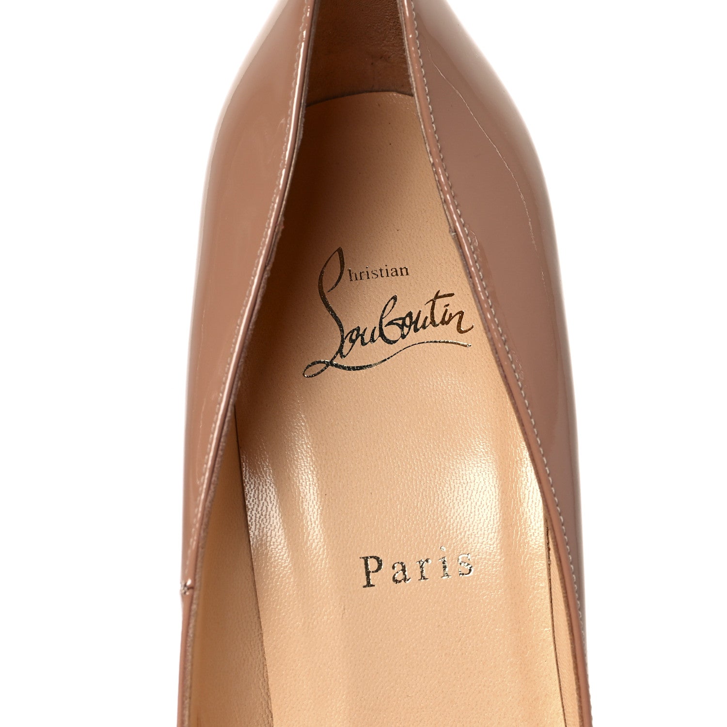 Christian Louboutin Patent Pigalle Plato 120 Pumps 40.5 Nude 7 of 9