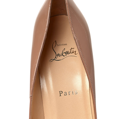 Christian Louboutin Patent Pigalle Plato 120 Pumps 40.5 Nude 7 of 9