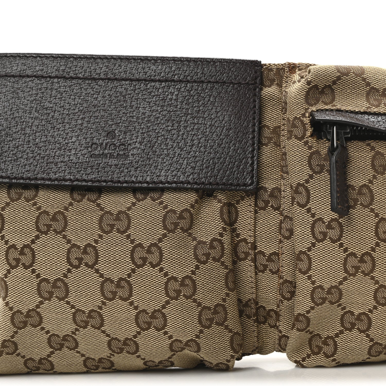 Gucci Monogram Web Belt Bag Dark Brown 8 of 10