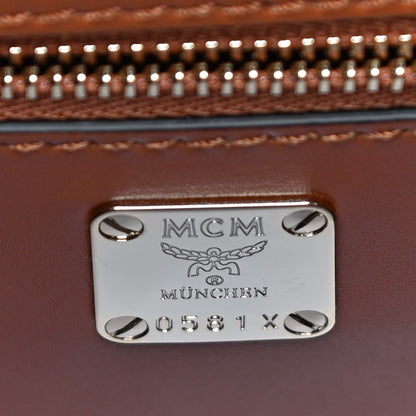 MCM Calfskin Milano Shoulder Bag Red Brown Black 6 of 12