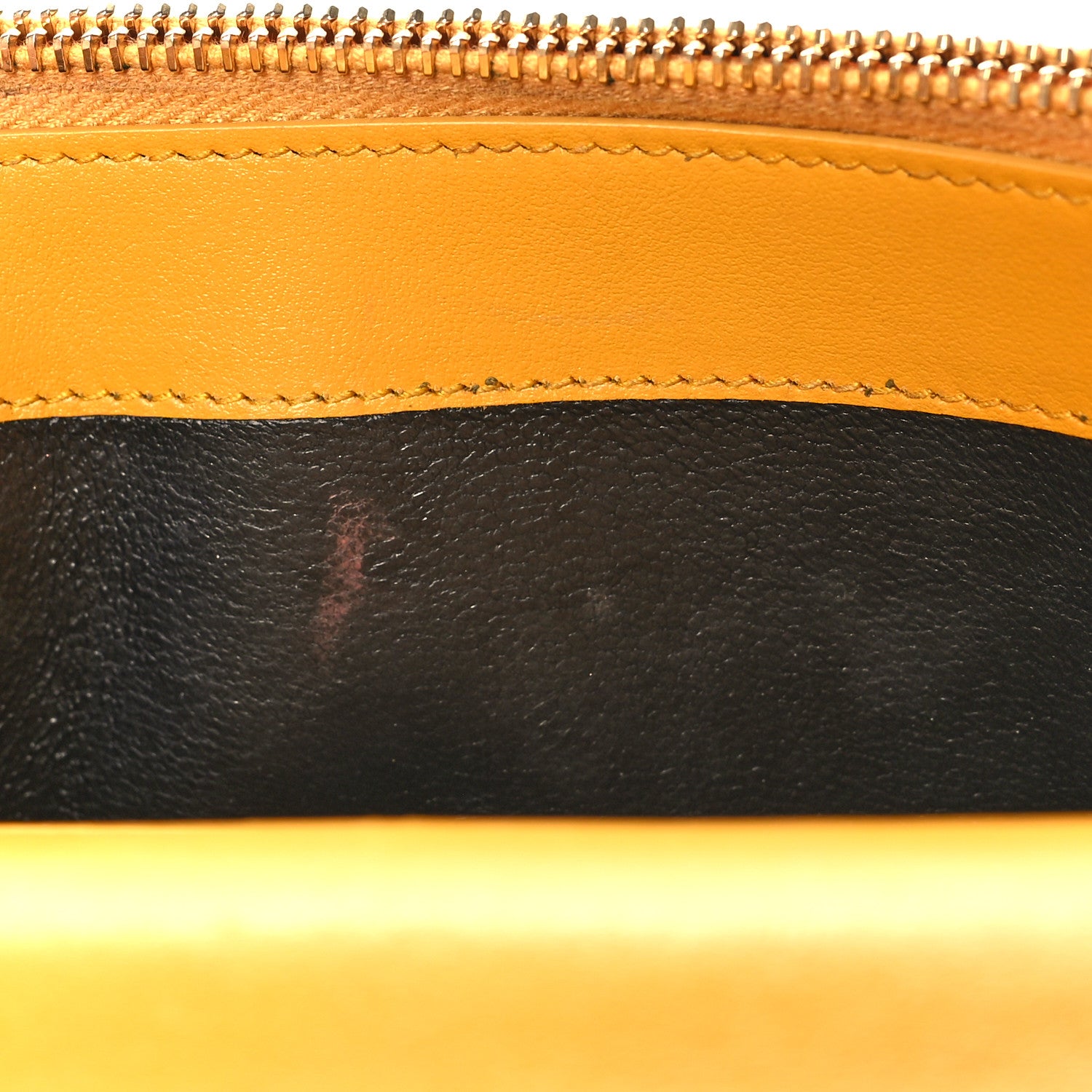 Saint Laurent Calfskin Crocodile Embossed Medium Classic Monogram Kate Tassel Satchel Saffron 9 of 12