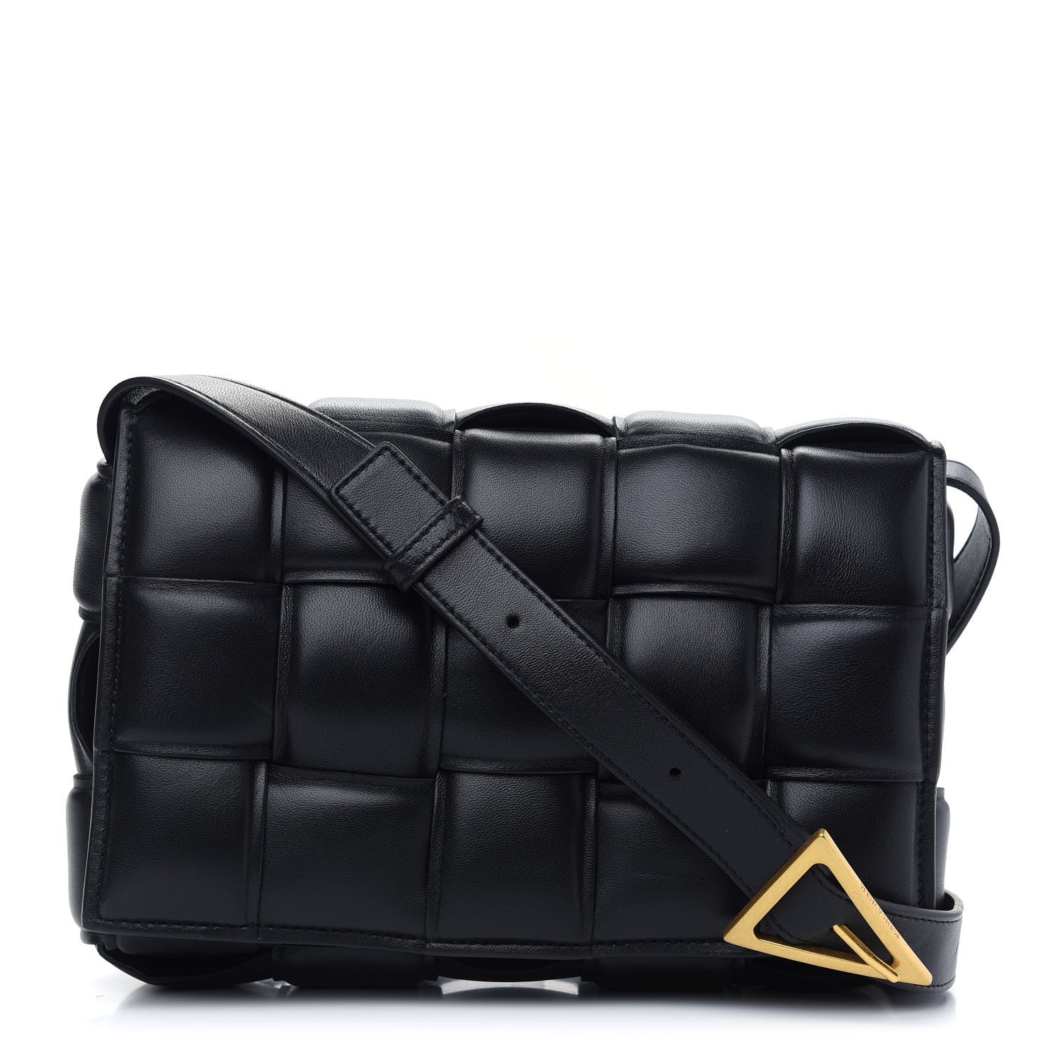Bottega Veneta Nappa Maxi Intreccio Padded Cassette Crossbody Bag Black 1 of 8